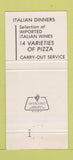 Matchbook Cover - Canino's Italian Restaurant Fort Collins Colorado 30 Strike