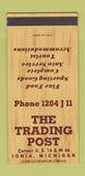 Matchbook Cover - Trading Post Ionia MI SAMPLE 30 Strike
