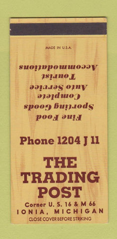 Matchbook Cover - Trading Post Ionia MI SAMPLE 30 Strike