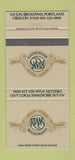 Matchbook Cover - Rian's Restaurants Portland OR 30 Strike