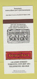 Matchbook Cover - Nonos Pizza Montana Toronto ON 30 Strike