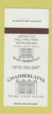 Matchbook Cover - Chamberlain's Chop House Dallas TX 30 Strike