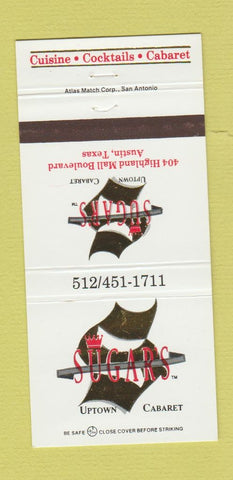 Matchbook Cover - Sugar's Cabaret Austin TX 30 Strike