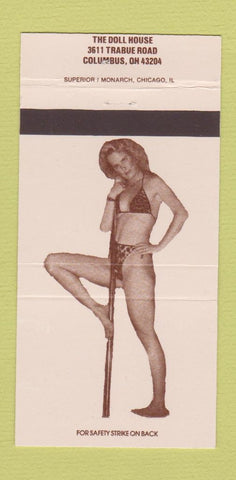 Matchbook Cover - The Doll House Columbus OH strip club girlie 30 Strike