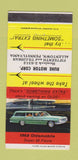 Matchbook Cover - 1962 Oldsmobile Super 88 Fiesta Allentown PA 30 Strike