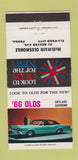 Matchbook Cover - 1966 Oldsmobile Ellwood City PA McElwain 30 Strike