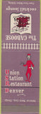 Matchbook Cover - Union Station Restaurant Denver CO