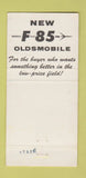 Matchbook Cover - 1961 Oldsmobile F-85 McDermott Danville PA 30 Strike