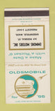 Matchbook Cover - 1955 Oldsmobile Emmons Greenfield MA 30 Strike