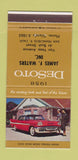 Matchbook Cover - 1958 DeSoto James Waters San Francisco CA 30 Strike