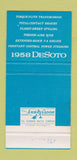 Matchbook Cover - 1958 DeSoto James Waters San Francisco CA 30 Strike
