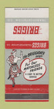 Matchbook Cover - Briggs Trucking WEAR 30 Strike