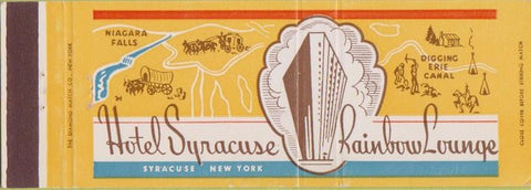 Matchbook Cover - Hotel Syracuse NY