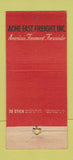 Matchbook Cover - Acme Trucking Freight WEAR 30 Stick