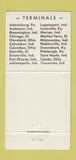 Matchbook Cover - TMX Trucking Transport Motor Express Fort Wayne IN 30 Strike