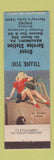 Matchbook Cover - Dress Sunoco oil gas Beaumont PA pinup