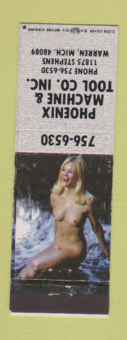 Matchbook Cover - Phoenix Machine Tool Warren MI pinup