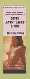 Matchbook Cover - Bill's Army Navy Sales Athens OH pinup