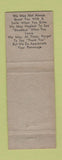 Matchbook Cover - N&N Drive In Beverage Parma OH pinup