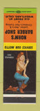 Matchbook Cover - Norm's Barber Shop Wheatland CA pinup