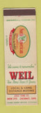 Matchbook Cover - Weil Trucking Cincinnati OH