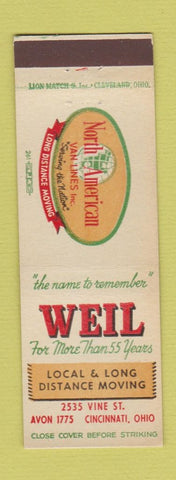 Matchbook Cover - Weil Trucking Cincinnati OH
