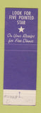 Matchbook Cover - Benny's Palm Beach FL