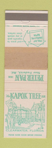 Matchbook Cover - Peter Pan Kapok Tree Clearwater FL Frederick MD