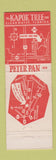Matchbook Cover - Peter Pan Kapok Tree Clearwater FL Frederick MD