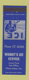 Matchbook Cover - Wright's Ice Service Winter Haven FL