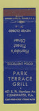 Matchbook Cover - Park Terrace Grill Clearwater FL WEAR