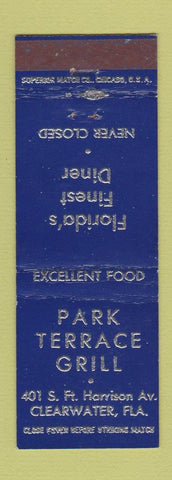 Matchbook Cover - Park Terrace Grill Clearwater FL WEAR