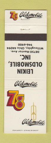 Matchbook Cover - 1978 Oldsmobile Leikin Willoughby OH
