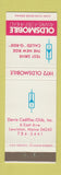Matchbook Cover - 1972 Oldsmobile Davis Cadillac Lewiston ME