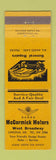 Matchbook Cover - McCormick Motors Dodge Lincoln ME