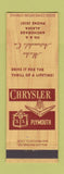 Matchbook Cover - Alaska Automobile Chrysler Plymouth Anchorage AK