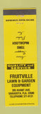Matchbook Cover - Fruitville Lawn Garden Toro Mowers Sarasota FL