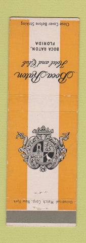 Matchbook Cover - Boca Raton Hotel FL