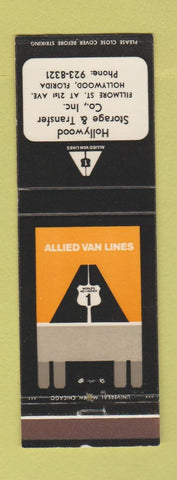 Matchbook Cover - Hollywood Storage Allied Van Lines Trucking Hollywood FL