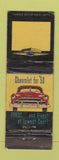 Matchbook Cover - 1950 Chevrolet BLANK WEAR