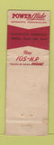 Matchbook Cover - 1950 Chevrolet BLANK WEAR
