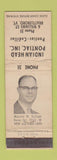 Matchbook Cover - Indian Head Pontiac Cadillac Brattleboro VT low phone # WEAR