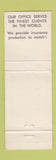 Matchbook Cover - Freeman Everett Real Estate Insurance Brattleboro VT