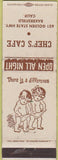 Matchbook Cover - Chef's Cafe Bakersfield CA WEAR