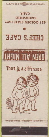 Matchbook Cover - Chef's Cafe Bakersfield CA WEAR