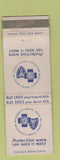 Matchbook Cover - Massachusetts Hospital Service MA Blue Cross Shield WEAR