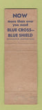Matchbook Cover - Massachusetts Hospital Service MA Blue Cross Shield WEAR