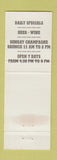 Matchbook Cover - Lucky Landing Restaurant Bonita Springs FL