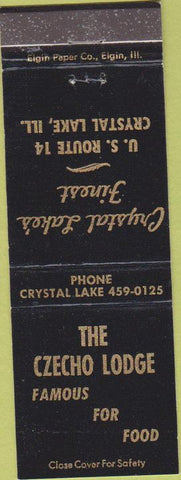 Matchbook Cover - Czecho Lodge Crystal Lake IL
