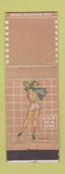 Matchbook Cover - Pinup A Slip of a Miss 1940's BLANK WEAR